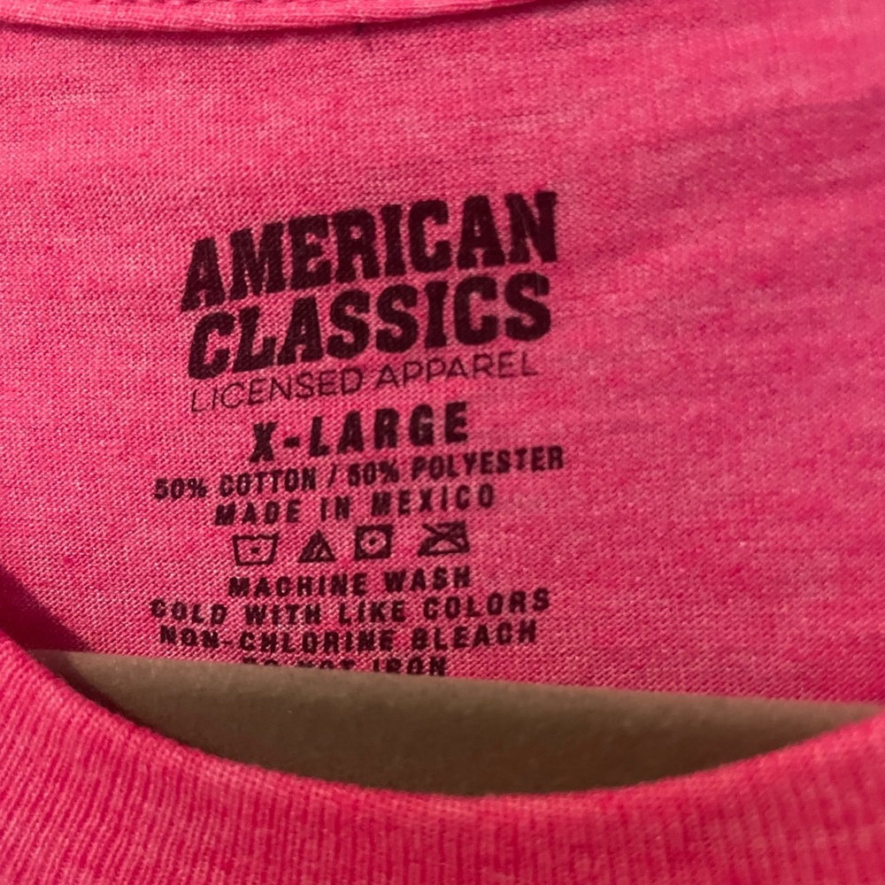 Pink Graphic Short Sleeve Tee - Cyndi Lauper Print - Picture 2 of 2